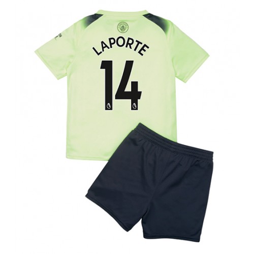 Manchester City Aymeric Laporte #14 Tredjedraktsett Barn 2022-23 Kortermet (+ Korte bukser) Manchester City Aymeric Laporte #14 Tredjedraktsett Barn 2022-23 Kortermet (+ Korte bukser)